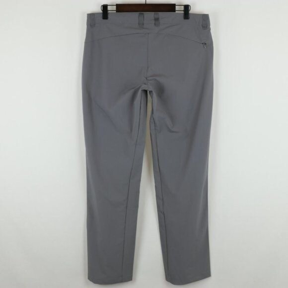 My Trail Women's Medium Gray Rip Stop Mid Rise Quick Dry Boot Cut Trail Pants - Picture 3 of 10